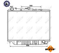 RADIATOR ENGINE COOLING 53517 FOR 4 JG2TC 3.1L 4cyl 6VD1 3.2L 6cyl