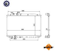 NRF 53534 Engine radiator