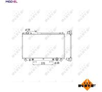 NRF 53584 Engine radiator