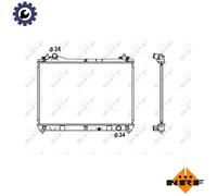 NRF 53703 Engine radiator