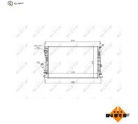 NRF 53743 Engine radiator