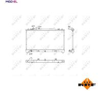 NRF 53752 Engine radiator