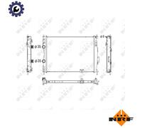 NRF 53755 Radiator, engine cooling for NISSAN