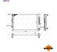 NRF 539504A Engine radiator