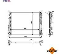 NRF 53992 Engine radiator
