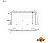 NRF 54603 Engine radiator