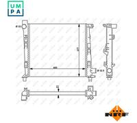 Fits NRF 54717 WATER COOLER MERCEDES A140 97- ⭐UK Stock⭐