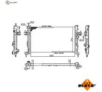 NRF Radiator for Vauxhall Corsa CDTi 16V Z13DT 1.2 Litre July 2005 to July 2006