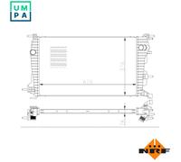 NRF 550004 Engine radiator
