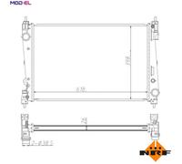 NRF 550005 Engine radiator