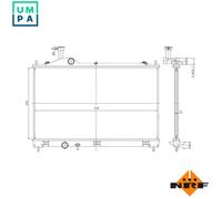 NRF 550025 Engine radiator