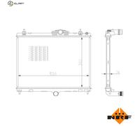 NRF 550027 Engine radiator