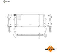 NRF 550034 Engine radiator