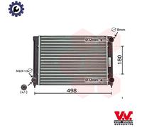 Van Wezel Autoparts Radiator 58002040 - Engine Cooling for VW Golf II / Cabriolet / Scirocco / Jetta