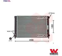 Van Wezel Autoparts Radiator 58002040 - Engine Cooling for VW Golf II / Cabriolet / Scirocco / Jetta