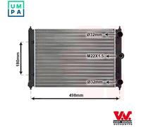 VAN WEZEL 58002092 Engine radiator