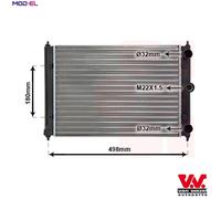 VAN WEZEL ENGINE COOLING RADIATOR 58002092 FOR VW