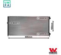 VAN WEZEL 58002109 Engine radiator
