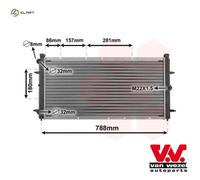 VAN WEZEL 58002114 Engine radiator