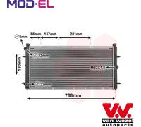 VAN WEZEL 58002114 Engine radiator