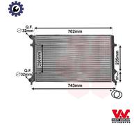 VAN WEZEL 58002204 Engine radiator