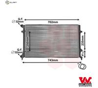 VAN WEZEL 58002204 Engine radiator