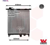 RADIATOR ENGINE COOLING 58002325 FOR SKODA VW SEAT CPGA/CHYB/CHYA 1.0L 3cyl 1.0L