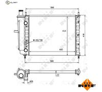 NRF 58016 Engine radiator
