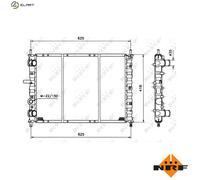 NRF 58122 Engine radiator