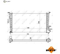 NRF 58189A Engine radiator