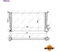 NRF 58189A Engine radiator