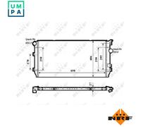 NRF 58339 Engine radiator
