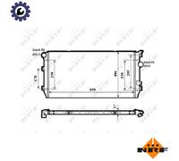 NRF 58339 Engine radiator
