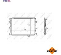 NRF Radiator Engine 58398 - fits VW Golf, Seat Leon, Audi/Skoda - 1.0/1.4L