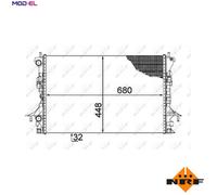 RADIATOR ENGINE COOLING 58479 FOR M9R740/760/750/761/762/763/814/815/858 2.0L