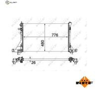 NRF 58482A Engine radiator