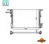 NRF 58958A Engine radiator