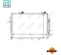 Radiator fits MERCEDES CLK430 A208, C208 4.3 98 to 02 M113.943 NRF 2025006803