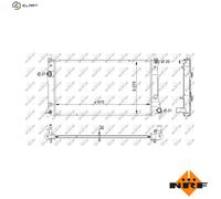 NRF 59205 Engine radiator