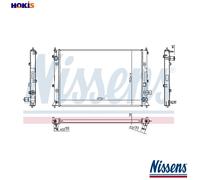 RADIATOR ENGINE COOLING 606297 FOR HONDA HR-V CIVIC/X/Hatchback P10A4 1.0L 3cyl