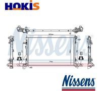 RADIATOR ENGINE COOLING 606411 FOR NISSAN INTERSTAR/Van NV400/Bus RENAULT