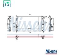 NISSENS 606858 Engine radiator