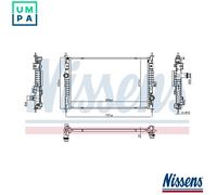 NISSENS 607100 Engine radiator