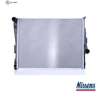 NISSENS Engine radiator 60782A Aluminium 540 396 34 without gasket/seal without cap, without expansion tank Mechanically jointed cooling fins