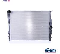 NISSENS Engine radiator 60786A Aluminium 650 452 34 without gasket/seal without cap, without expansion tank Mechanically jointed cooling fins
