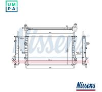 NISSENS 62023A Engine radiator