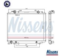 NISSENS 68535 Engine radiator