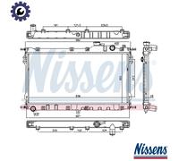 NISSENS 68559 Engine radiator