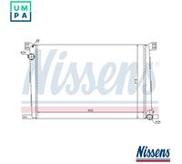 Nissens Engine Radiator 69706 – for MINI One (2007) & Clubman (2008), Petrol, w/o AC