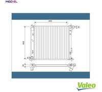 VALEO 701140 Engine radiator